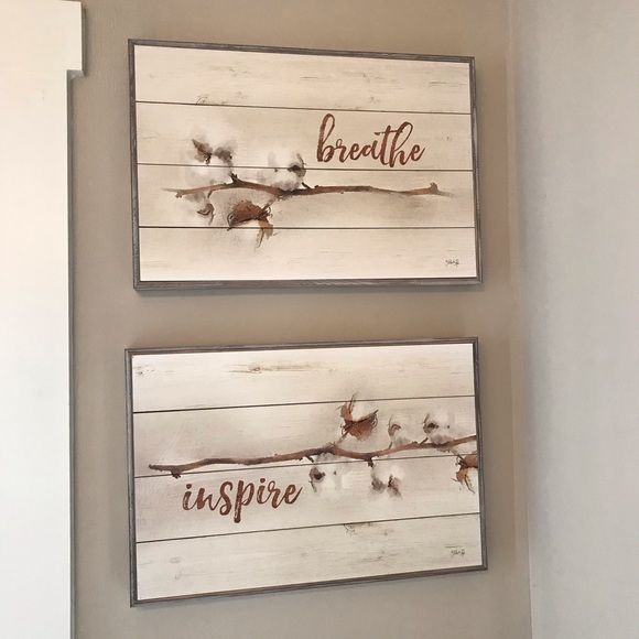 Hobby Lobby Wall Art Breathe Inspire Wall Decor Poshmark